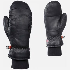 Kombi La Viviane Black women’s Leather winter Mittens/ gloves Small Brand New